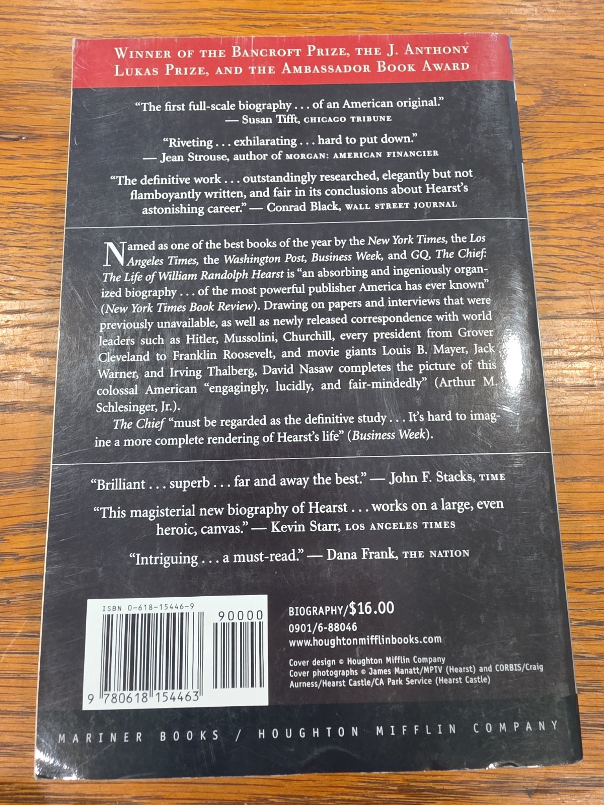 Chief : The Life of William Randolph Hearst by David Nasaw (2001, Trade…