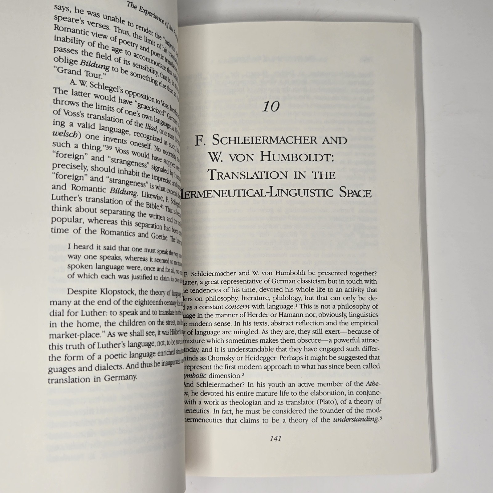The Experience Of The Foreign: Romantic Germany By Antoine Berman / S. Heyvaert