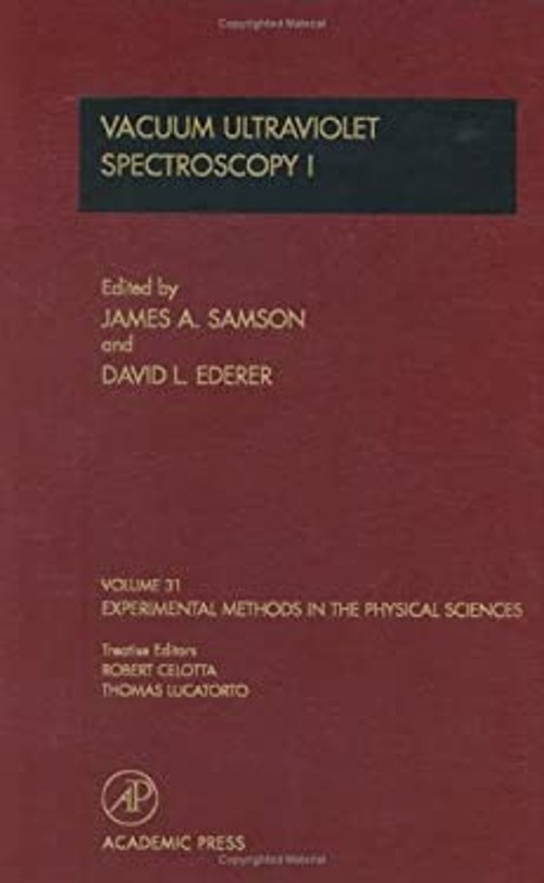 Vacuum Ultraviolet Spectroscopy I Hardcover