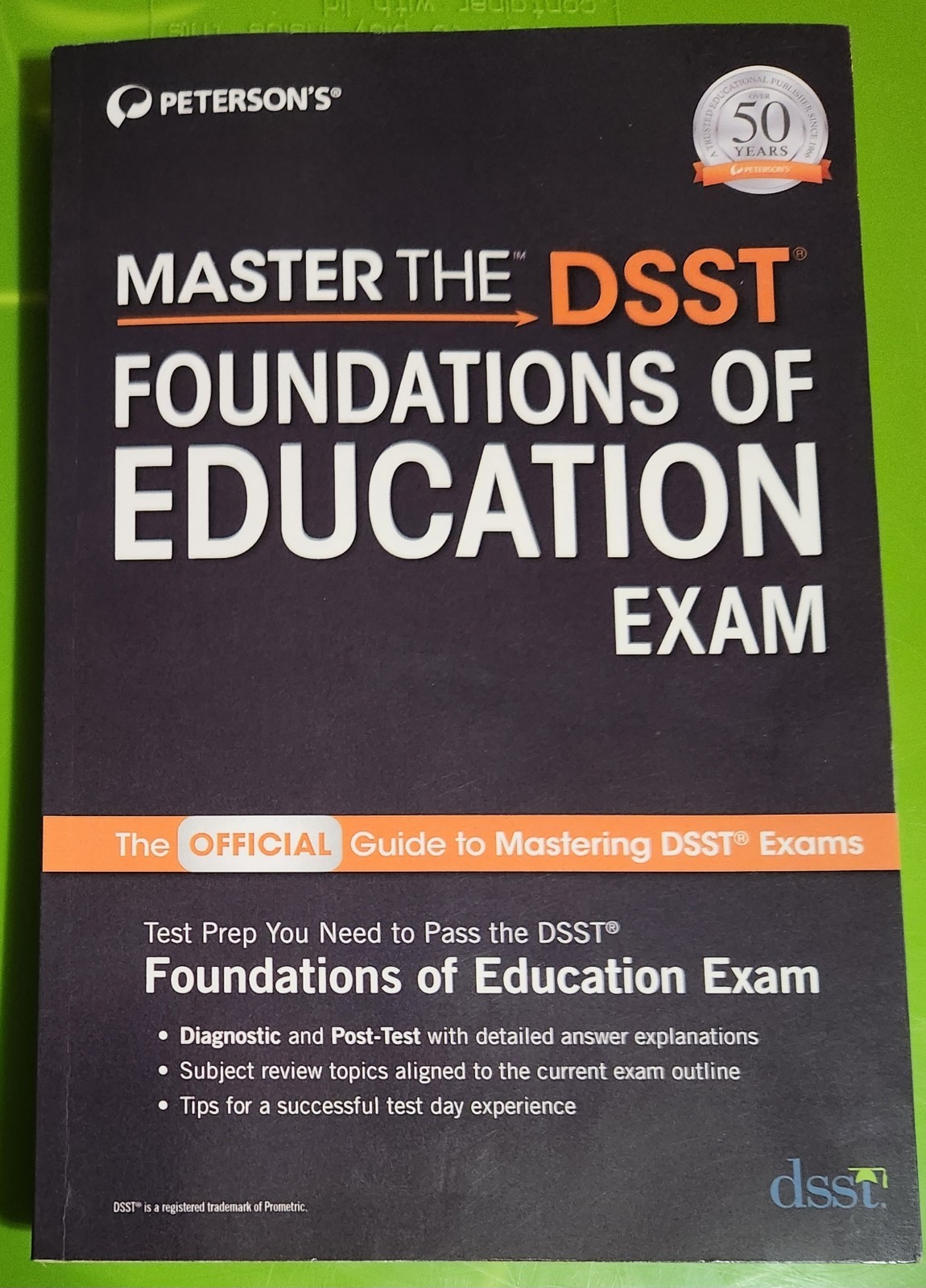 PETERSONS MASTER THE DSST FOUNDATIONS OF EDUCATION EXAM STUDY GUIDE PB