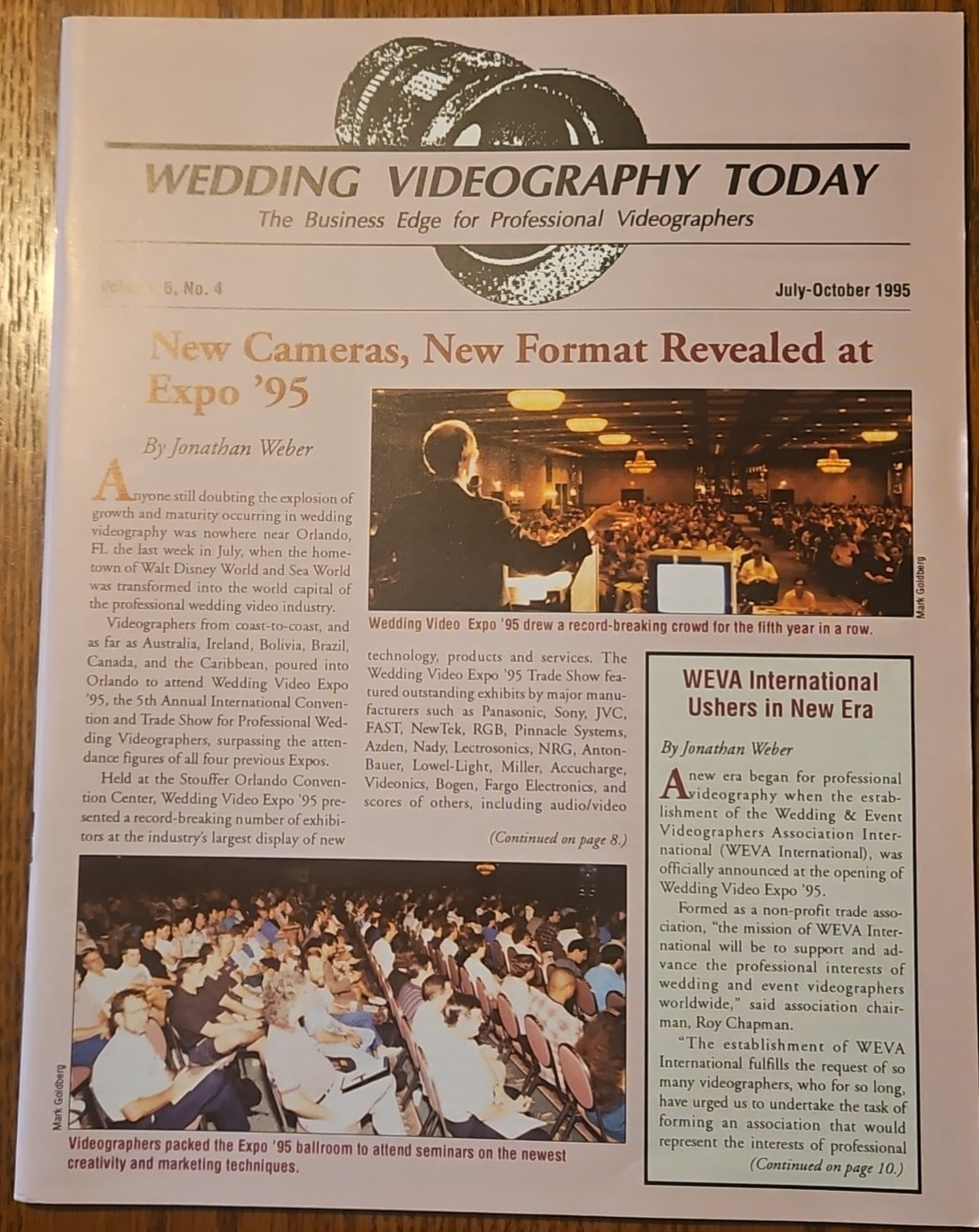 Wedding Videography Today Magazine – Vol 6, No 4 – July – October 1995 – RARE