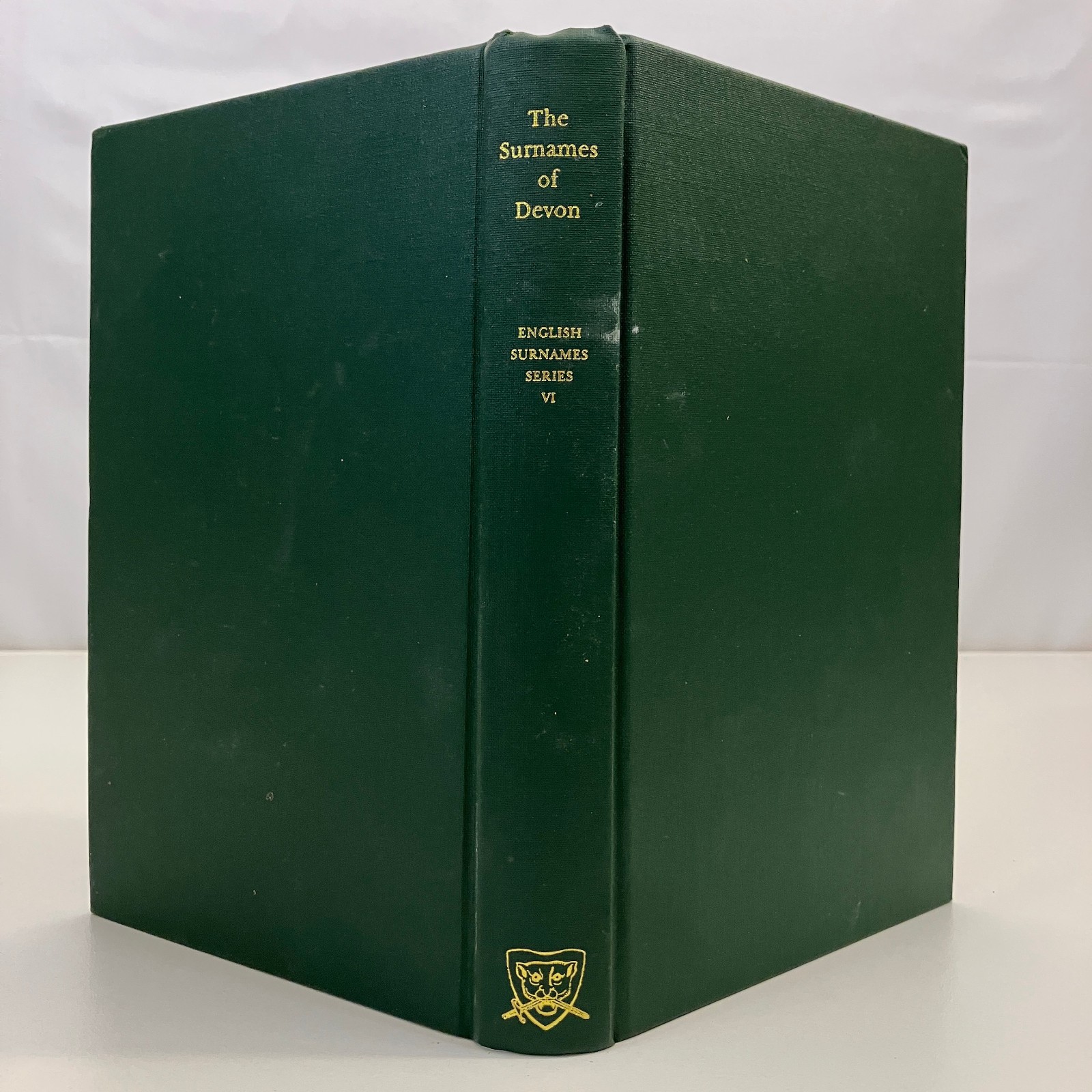 David Postles The Surnames of Devon Volume 6 1995 Leopard Head Press Hardcover