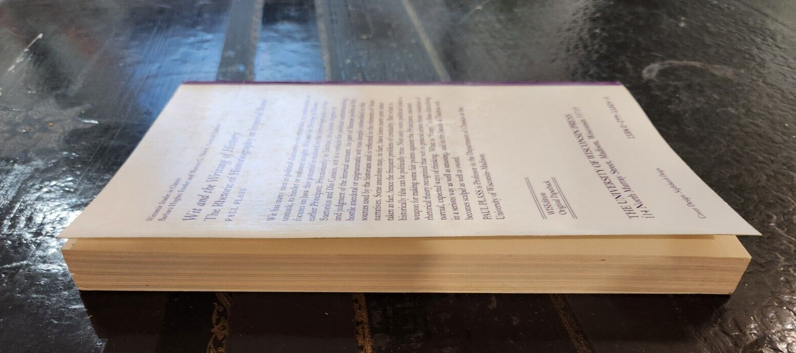 WIT AND THE WRITING OF HISTORY: THE RHETORIC OF By Paul Plass GL120