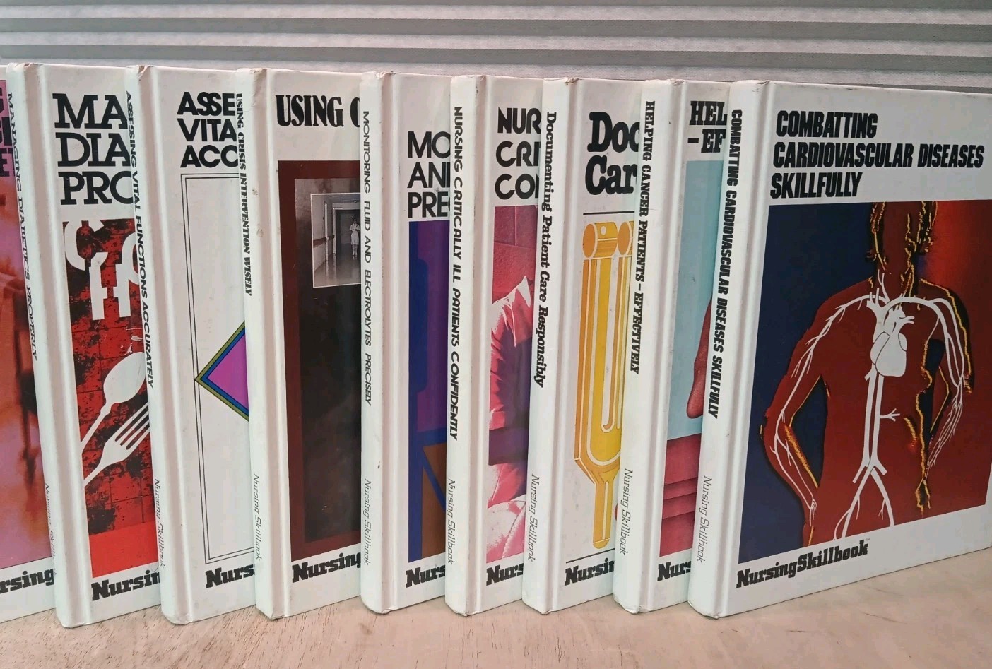 Vintage 1975-1979 Nursing Skillbook – Lot of 9 Books – Medical Book