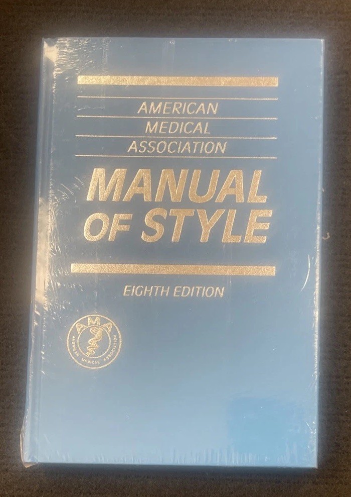 American Medical Association Manual Of Style 8th Edition