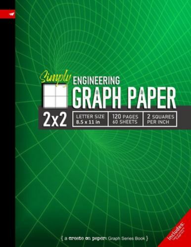 Simply 2×2 Graph Paper: Engineering Style Grid line ruled Composition Notebo…