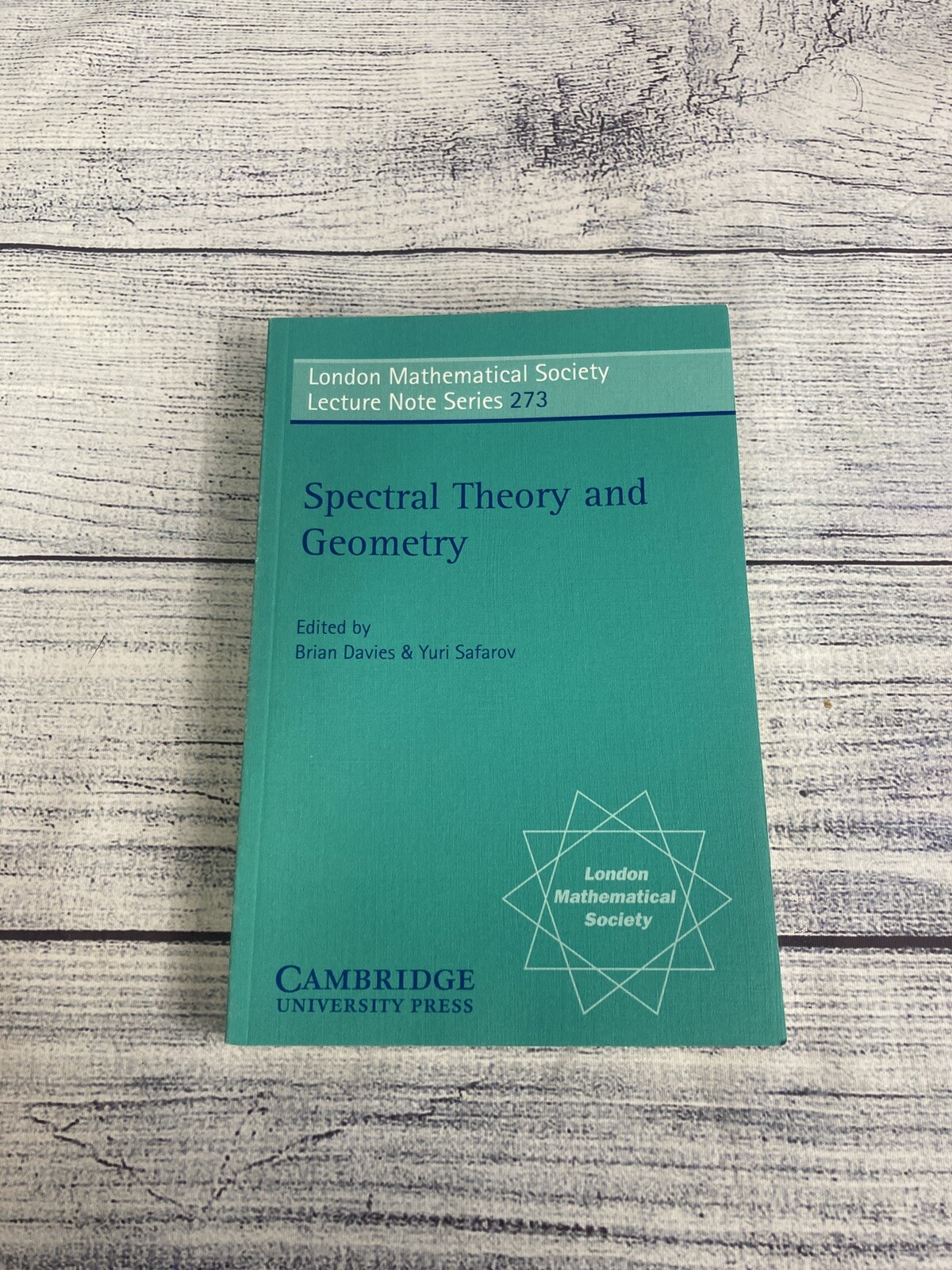 London Mathematical Society Lecture Note Ser.: Spectral Theory and Geometry…