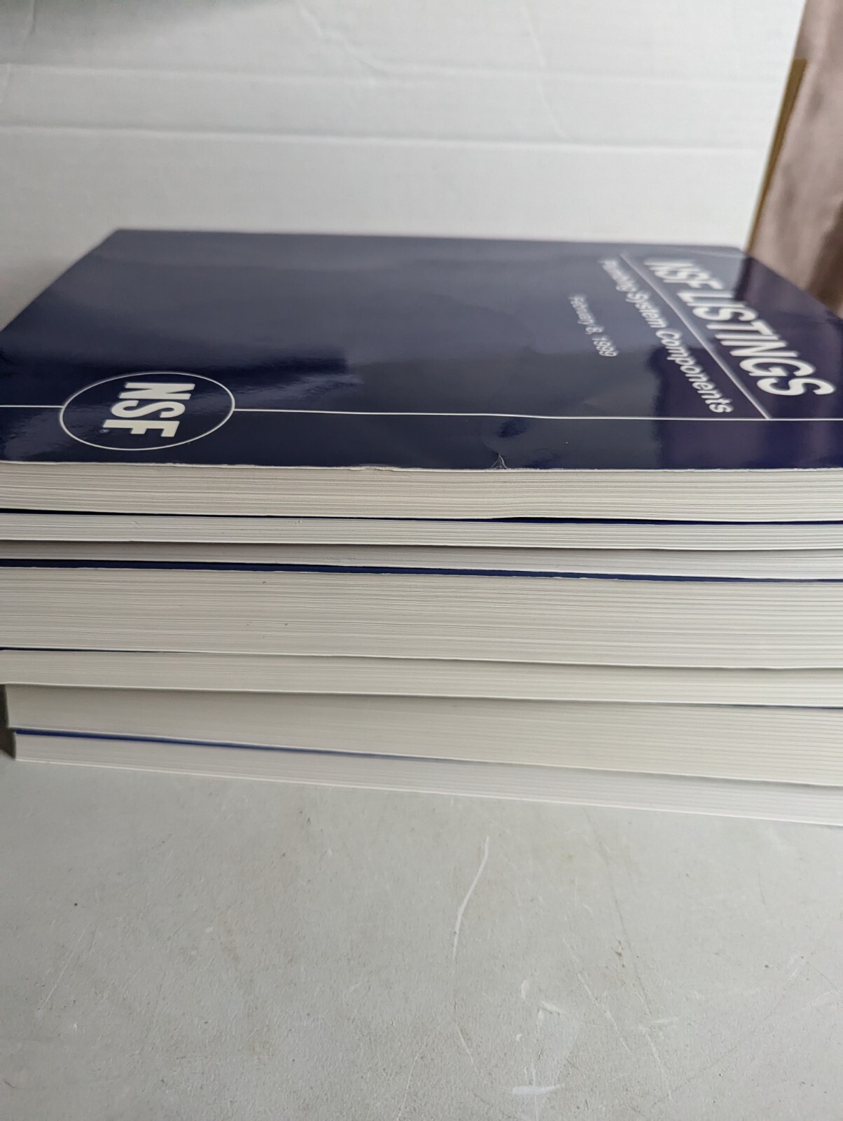 VINTAGE NSF LISTINGS CODE BOOKS LOT OF 7 | PLUMBING, DRINKING WATER| 1997-2000