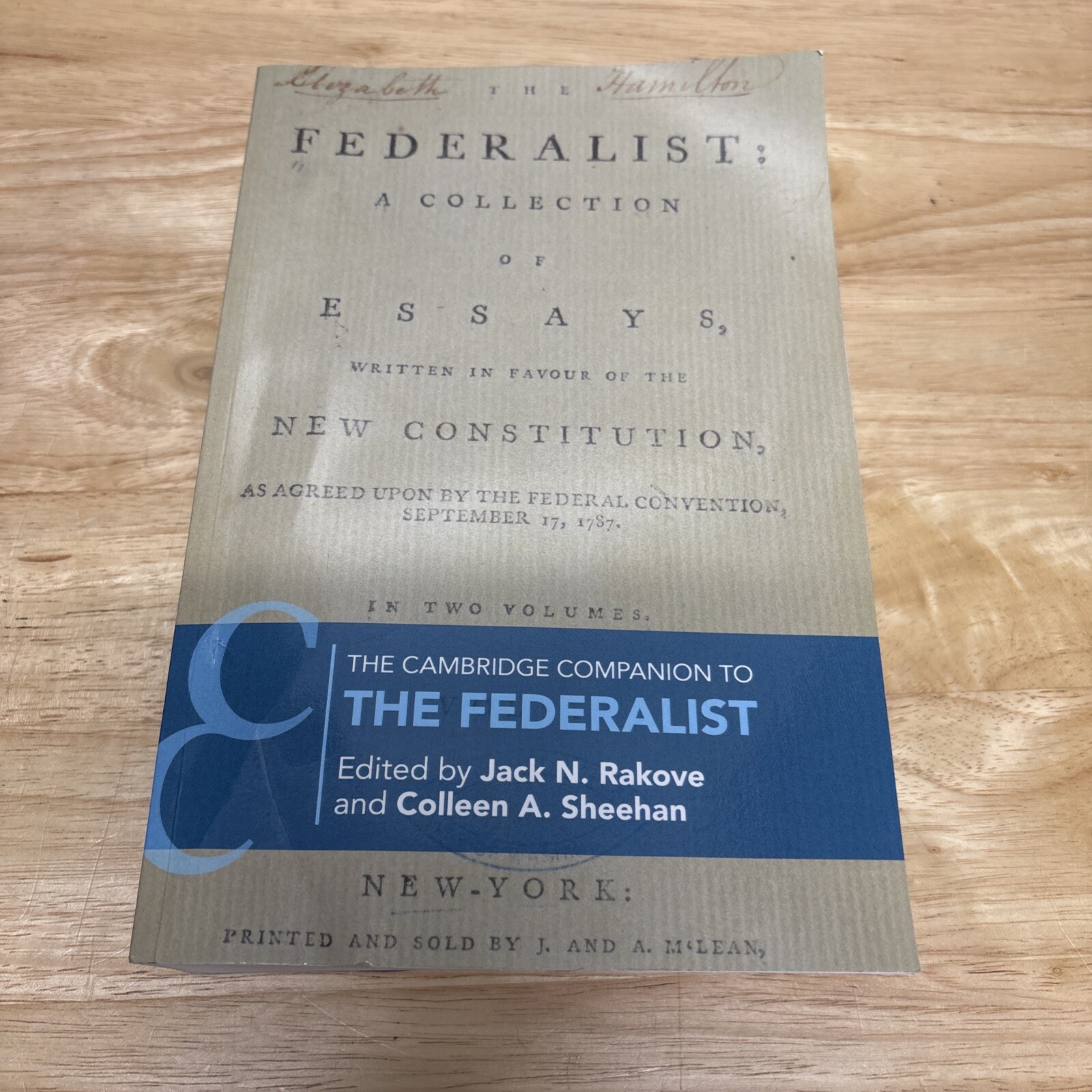 Cambridge Companion to the Federalist, Paperback by Rakove, Jack N. (EDT); Sh…