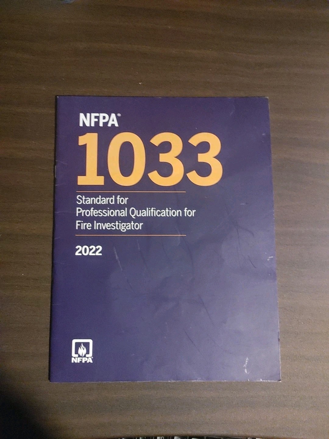 NFPA 1033, Standard for Professional Qualification for Fire Investigator : 2022