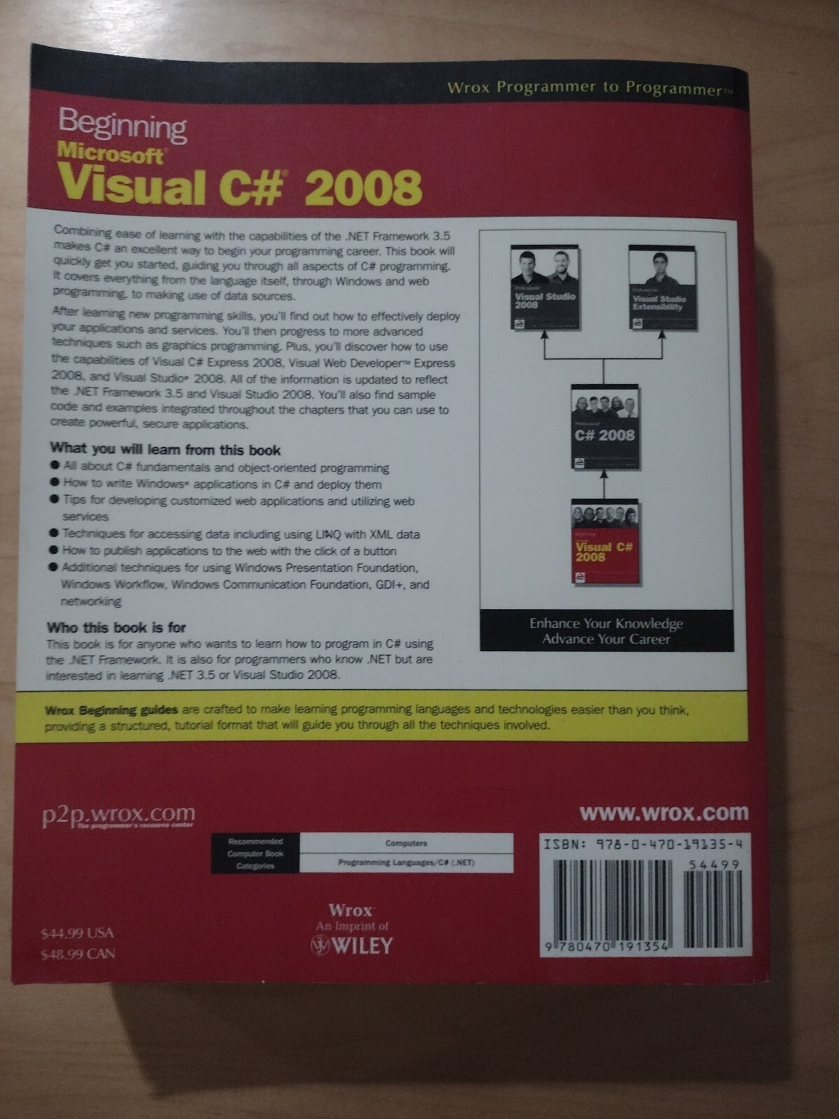 Beginning Microsoft Visual C# 2008 by Christian Nagel, Morgan Skinner, Karli…
