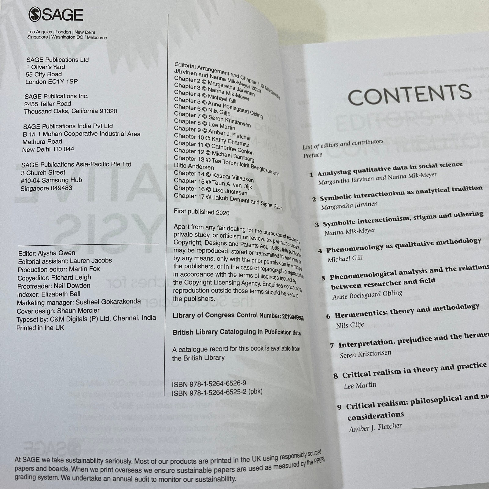 Qualitative Analysis Eight Approaches TPB 2020 Sage Publication Jarvinen & Meyer