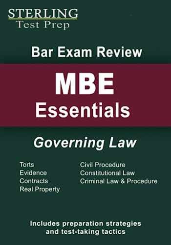 Sterling Bar Exam Review MBE – Paperback, by Prep Sterling Test – Very Good
