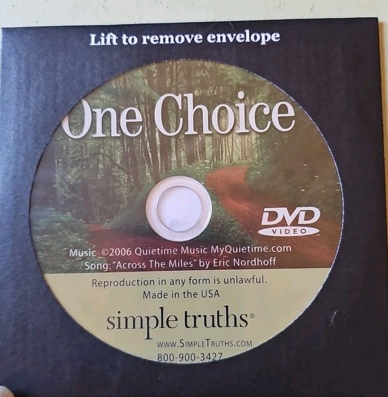One Choice By Mac Anderson Simple Truths With Dvd