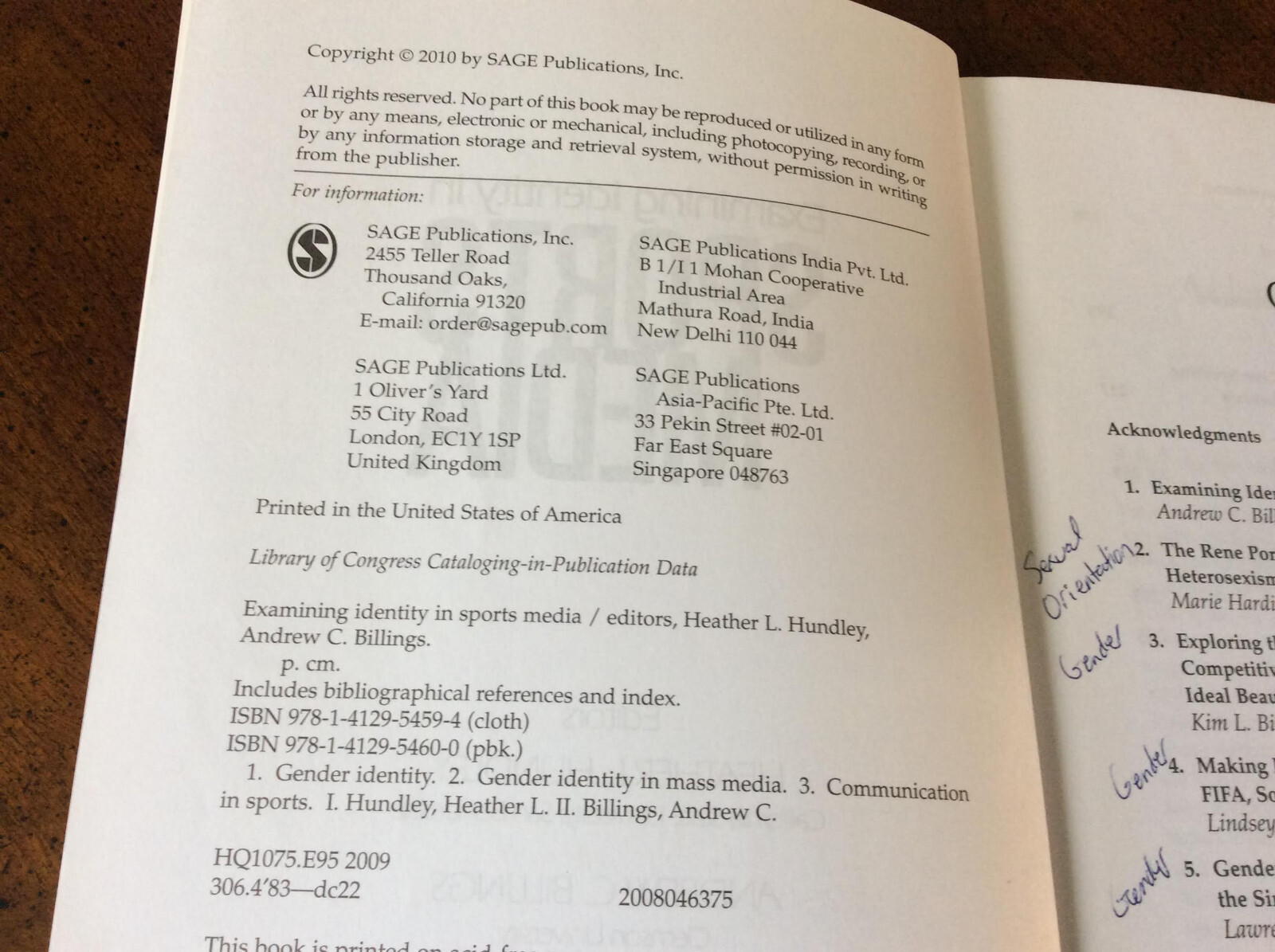 EXAMINING IDENTITY IN SPORTS MEDIA By Heather Hundley & Andrew C. Billings PB