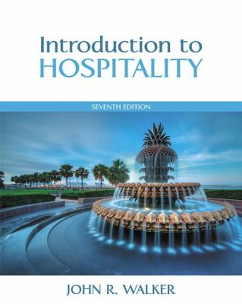 Introduction to Hospitality Hardcover John R. Walker