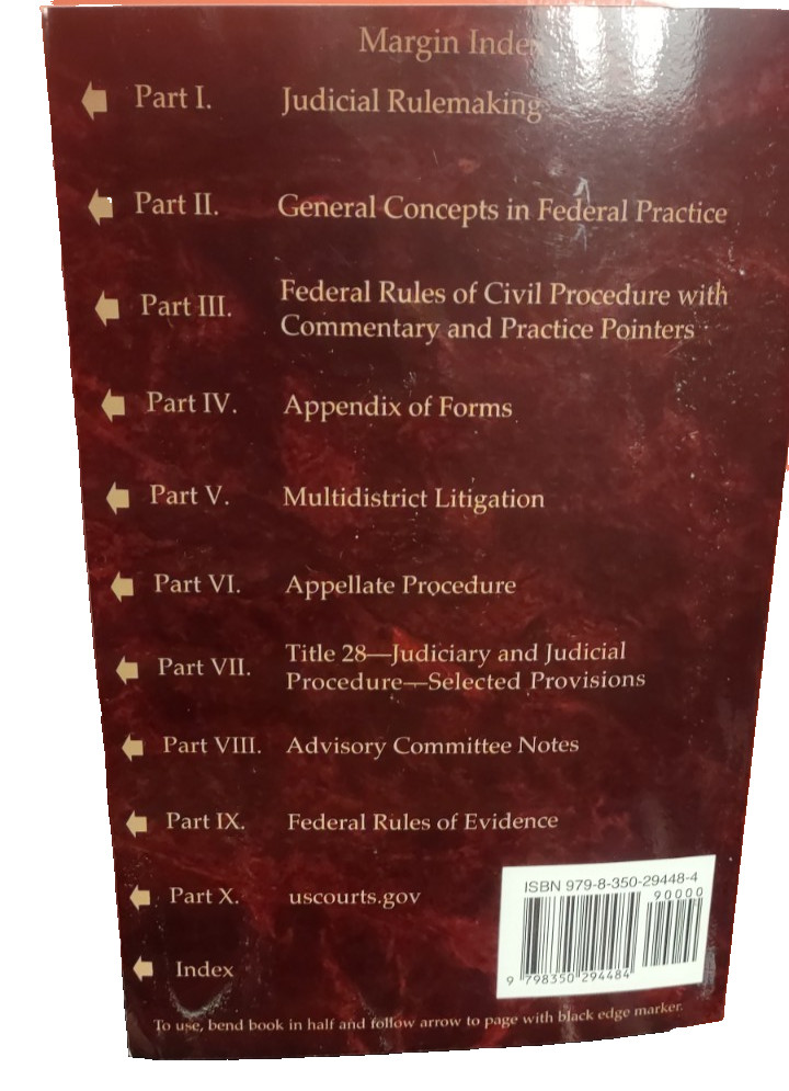 2026 Federal Civil Rules Handbook NEW Thomson Reuters Baicker-McKee, Janssen