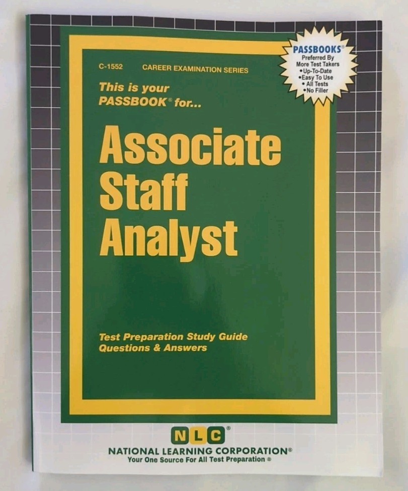 Associate Staff Analyst, Passbook By NLC Test Preparation, Study Guide, Q & A