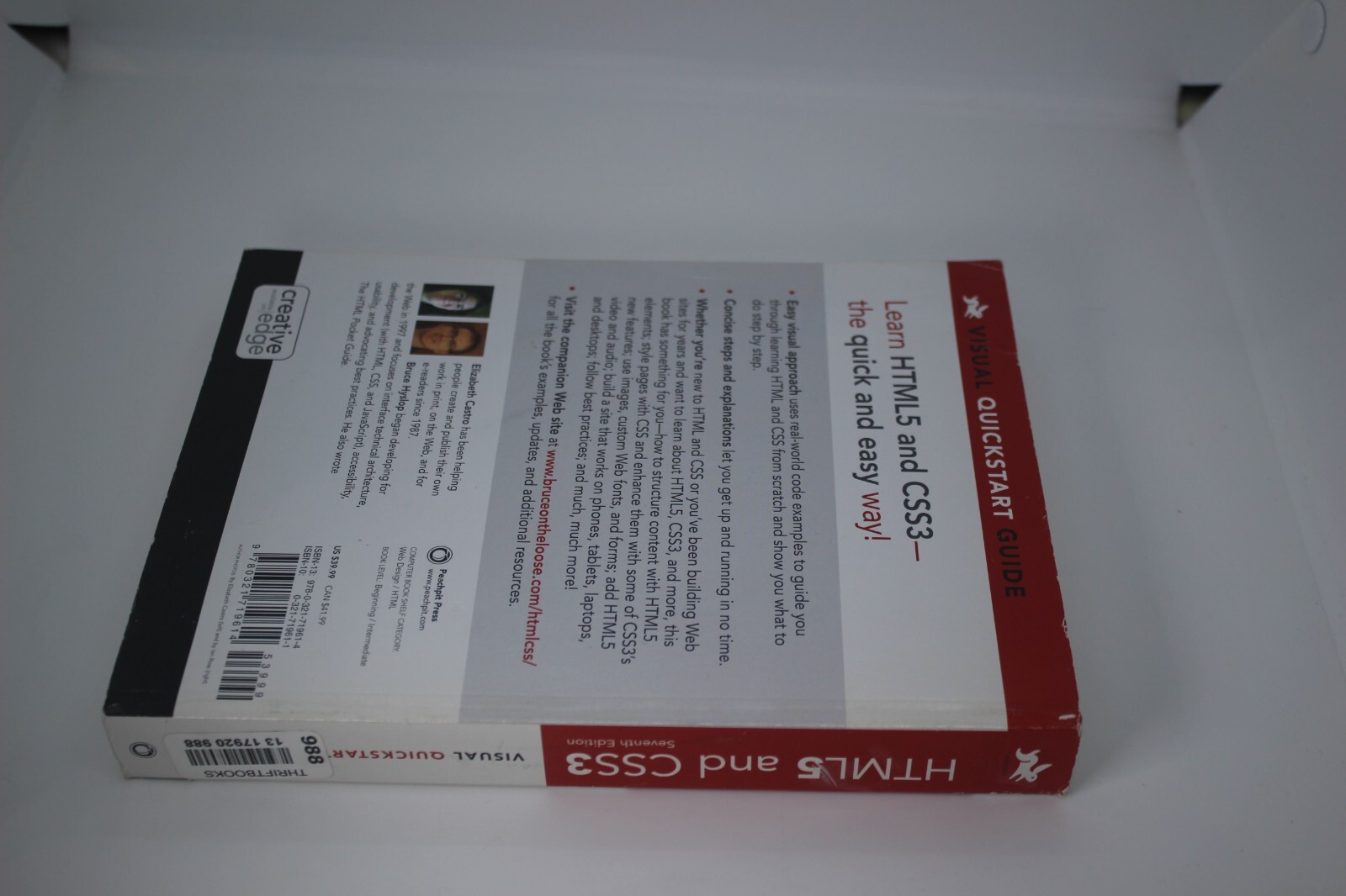 Visual QuickStart Guide Ser.: HTML and CSS : Visual QuickStart Guide by Bruce…