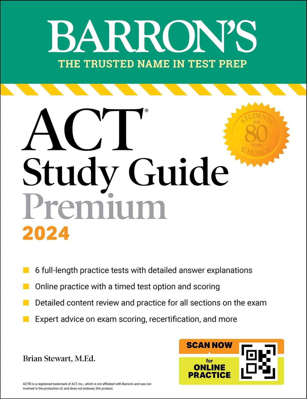 ACT Study Guide Premium Prep, 2024: 6 Practice Tests + Comprehensive Review …