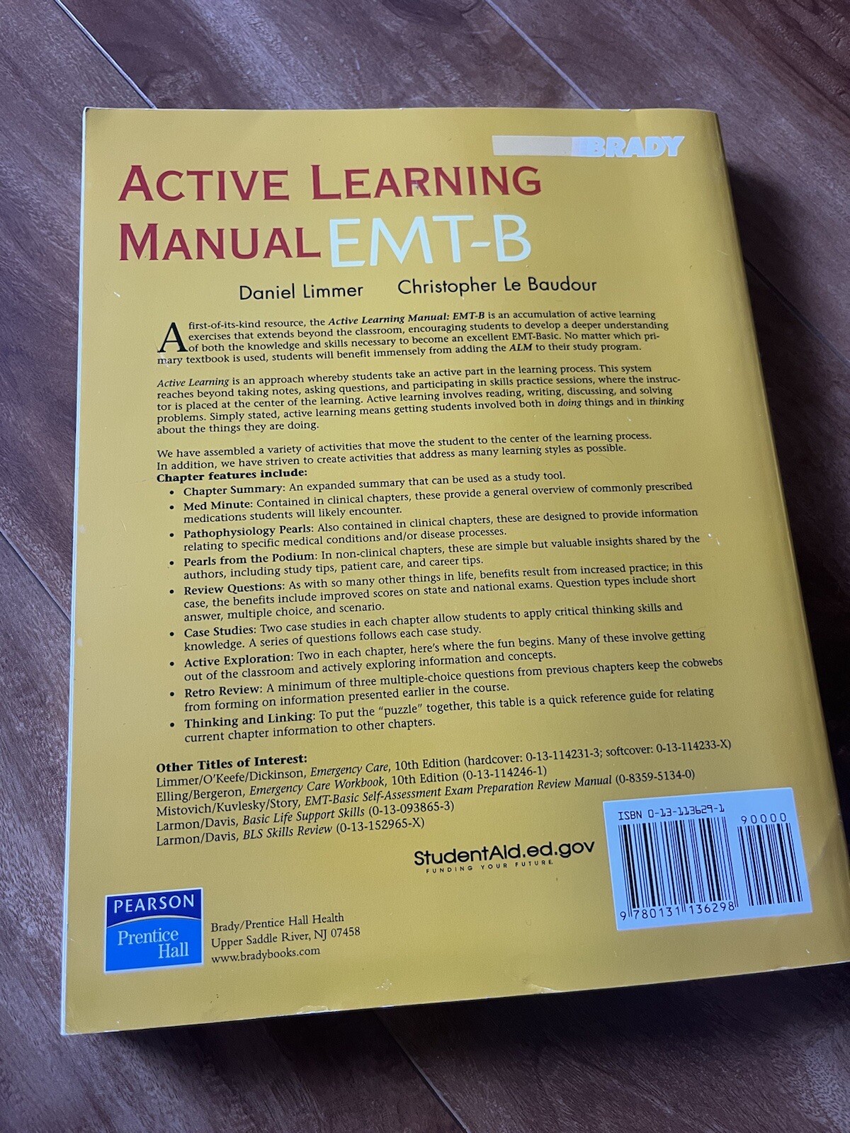 active learning manual EMT-B daniel limmer