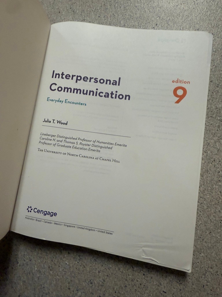 Interpersonal Communication: Everyday – Paperback, by Wood Julia – Very Good