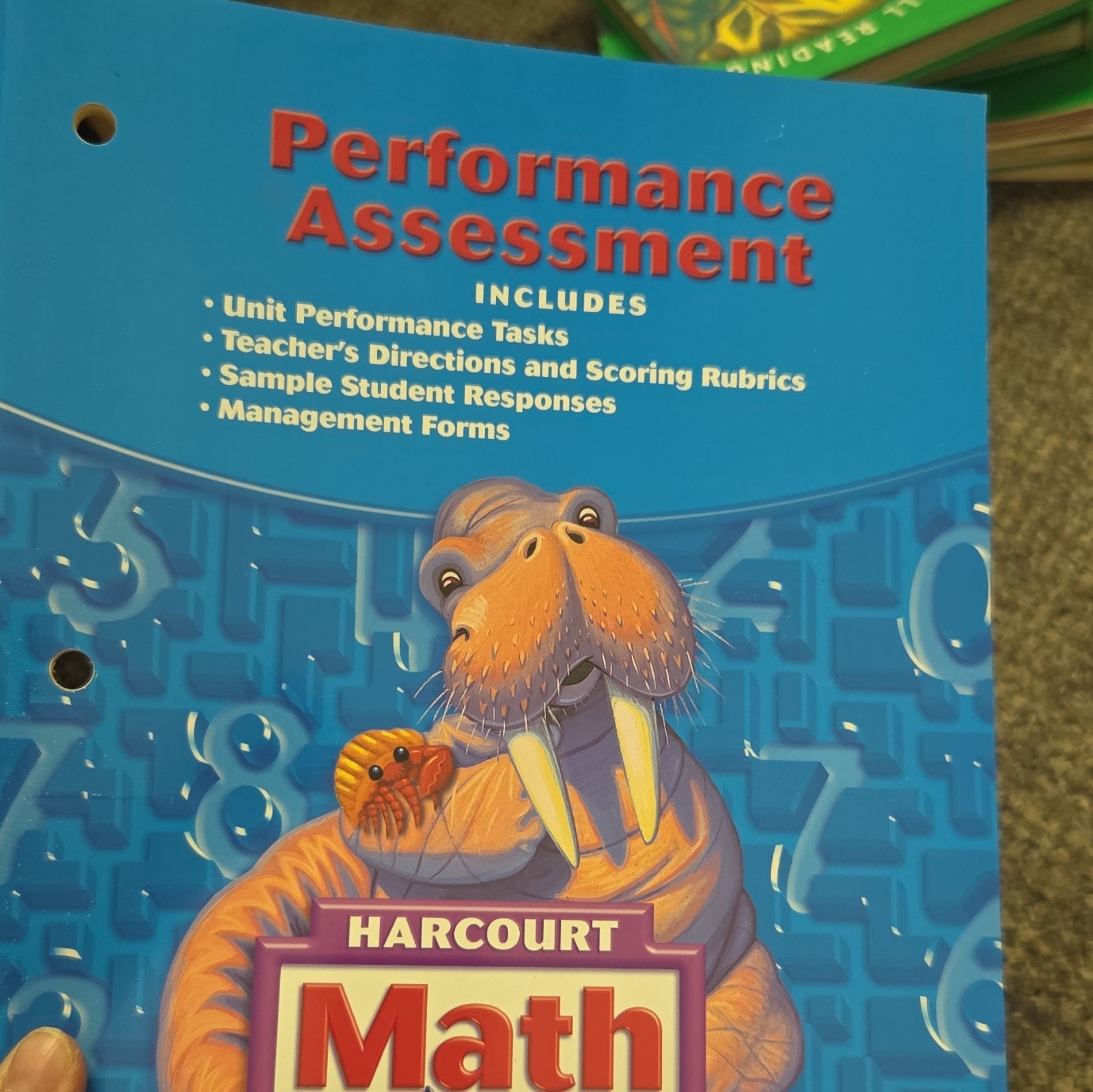 Harcourt Math Performance Assessment Book Mathematics English