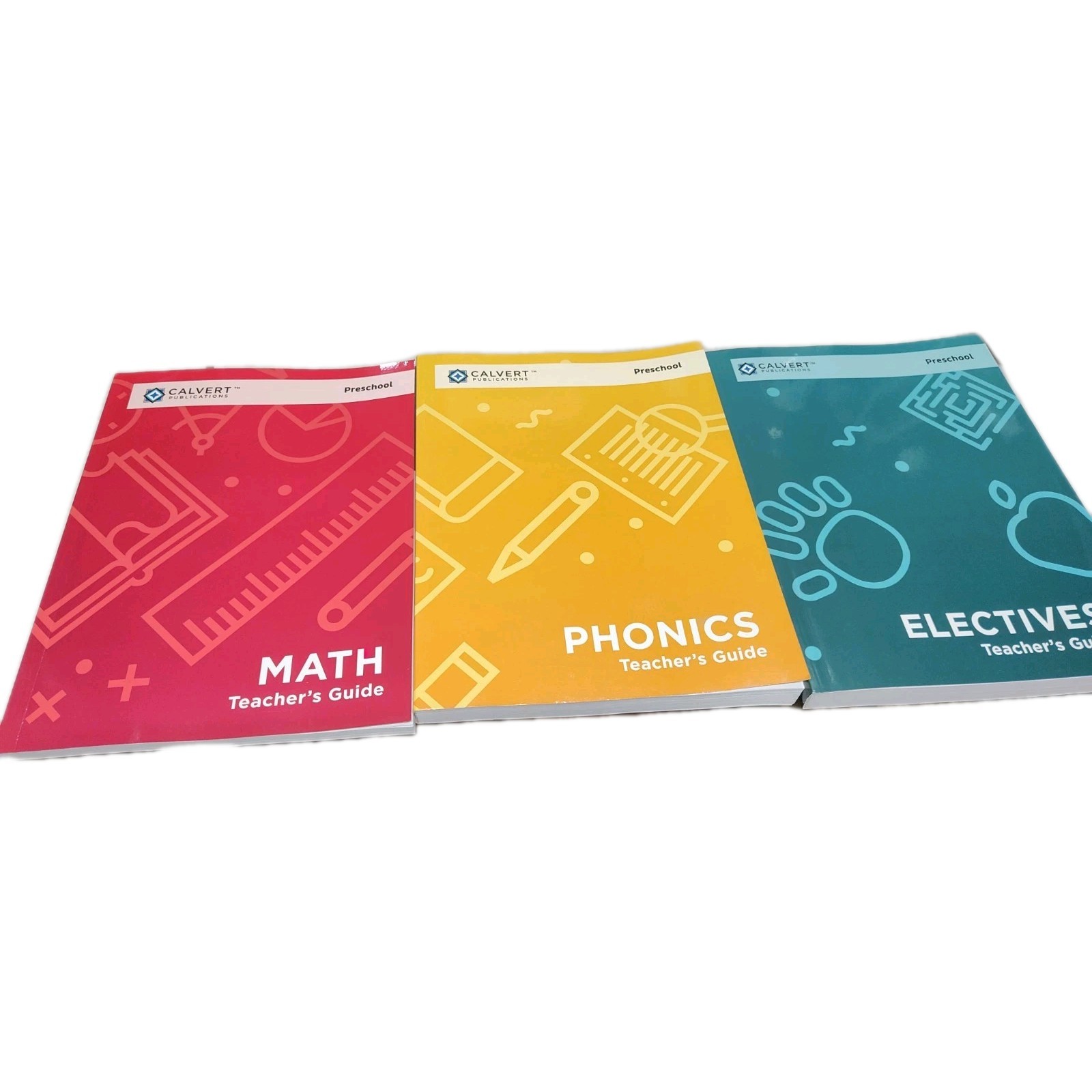 Calvert Preschool Electives, Phonics, Math Teachers Guide Homeschool Curriculum