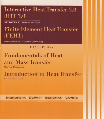 IHT/FEHT By Frank P. Incropera & David P. Dewitt **Mint Condition**