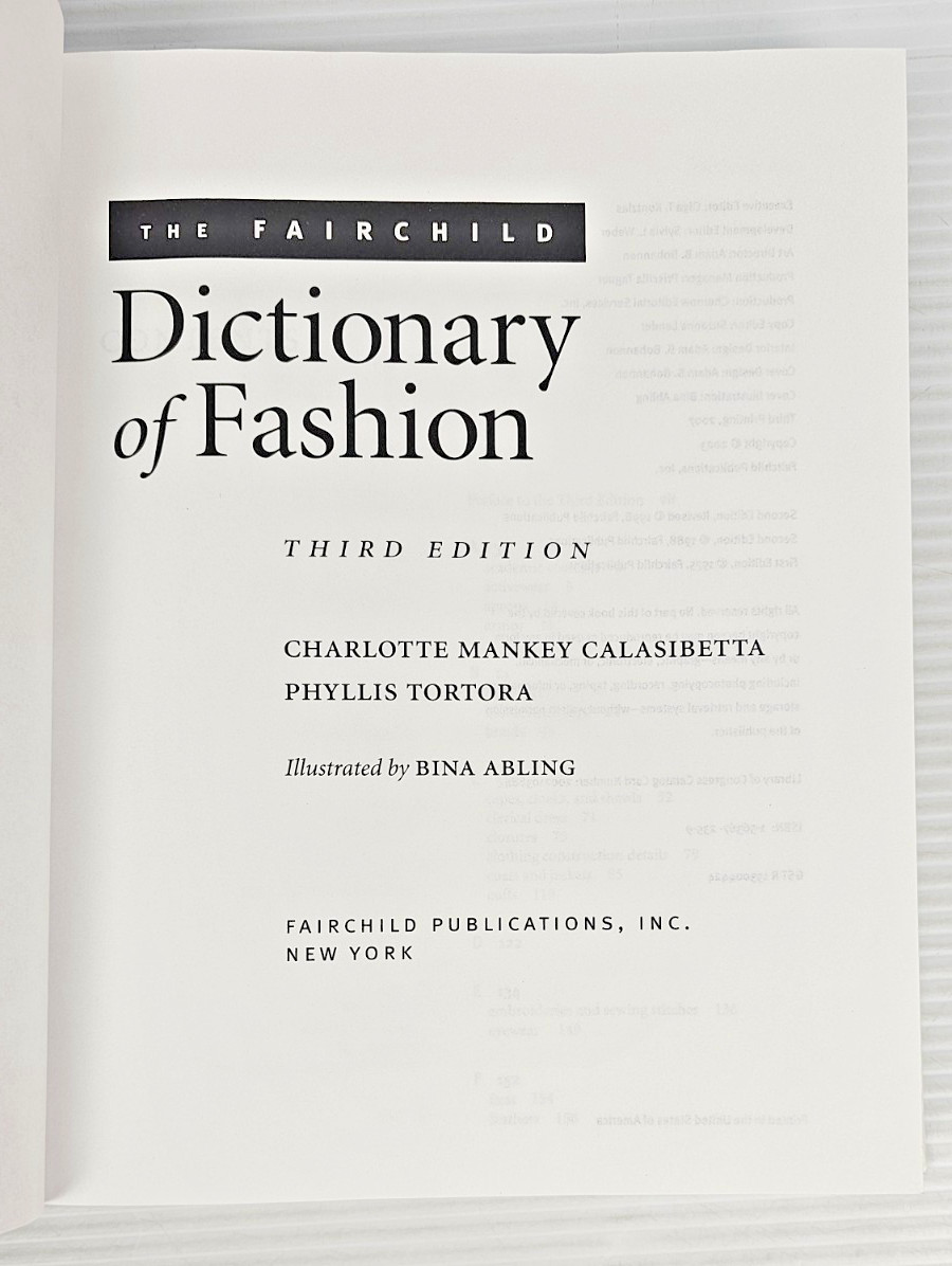 The Fairchild Dictionary of Fashion & Survey of Historic Costume Book lot