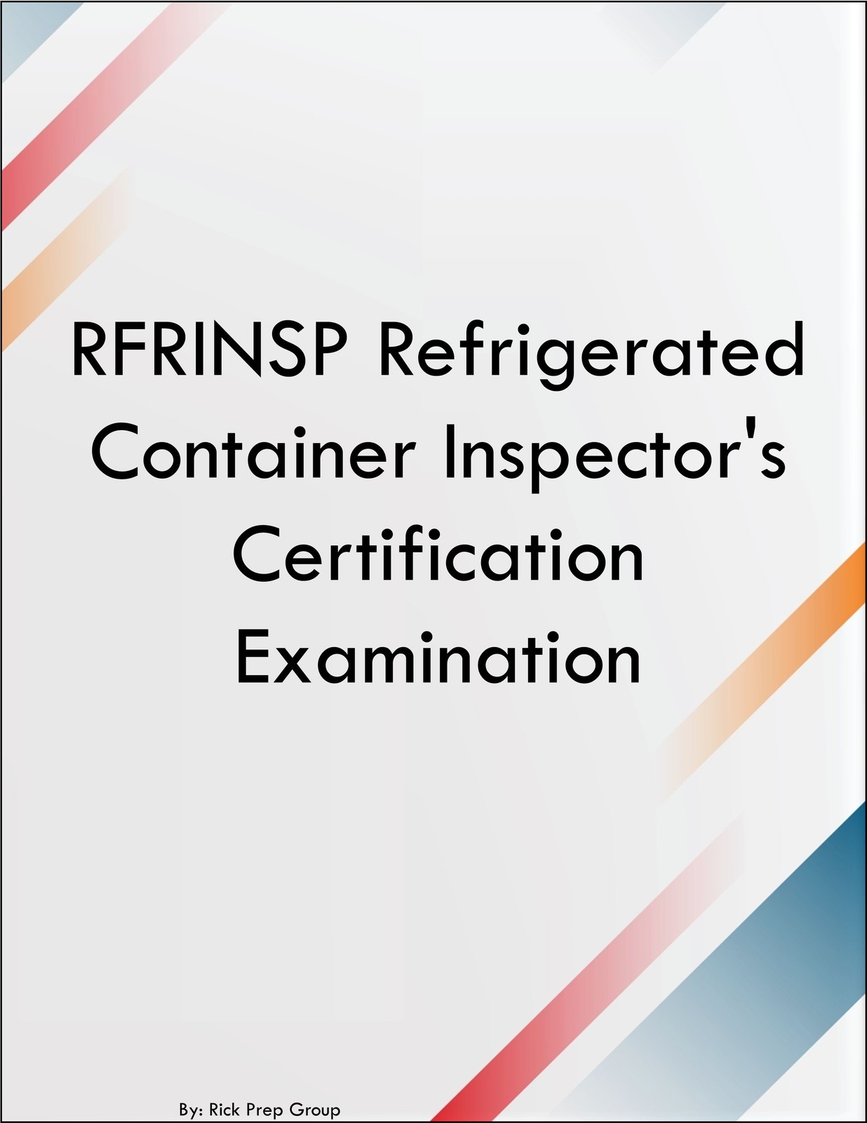 RFRINSP Refrigerated Container Inspectors Certification