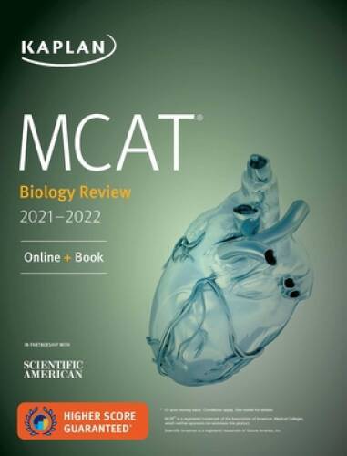MCAT Biology Review 2021-2022: Online + Book (Kaplan Test Prep) – VERY GOOD