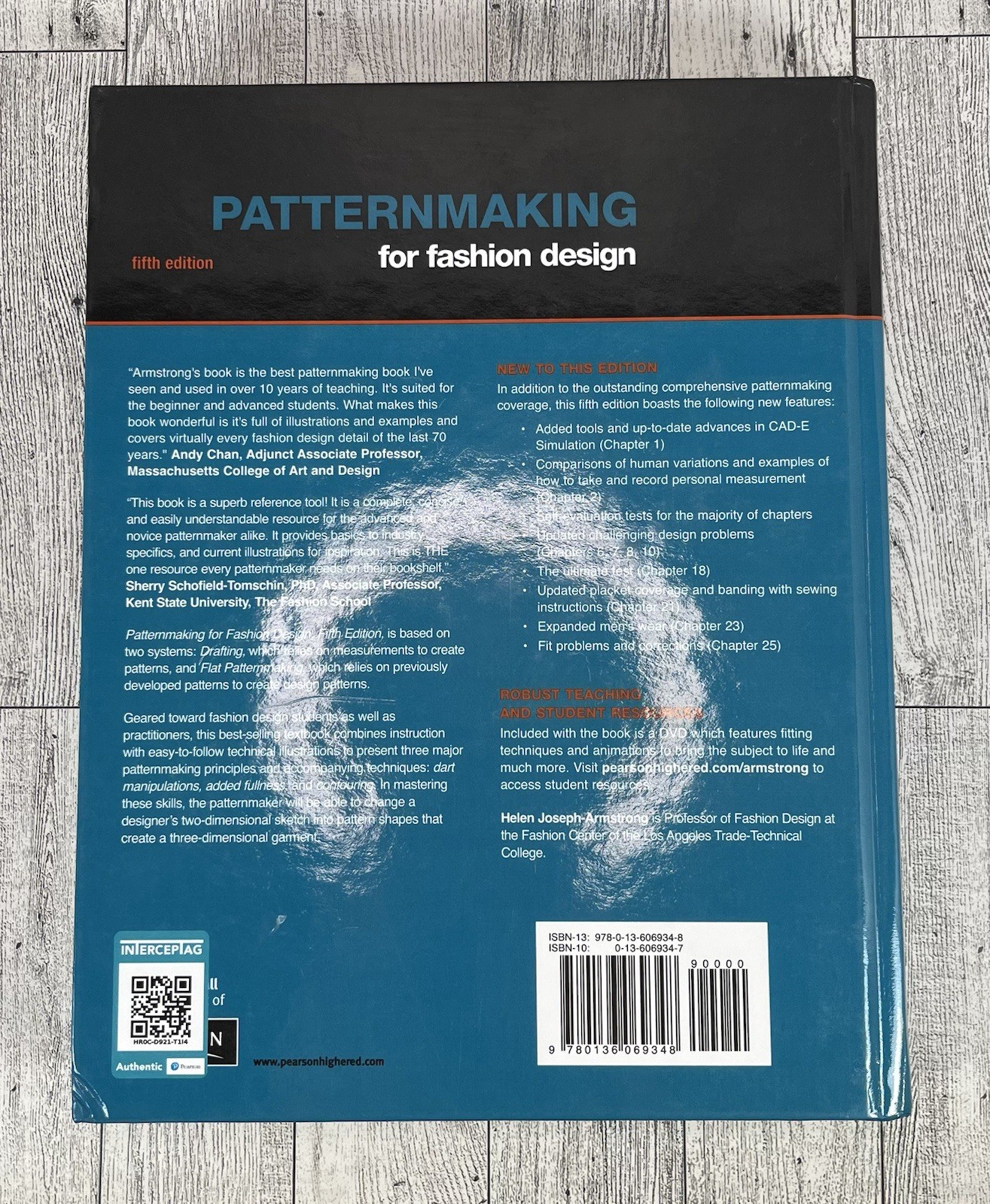 Patternmaking for Fashion Design – 5th Ed. – Helen Armstrong (2009, HC) w/ DVD