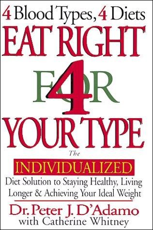 Eat Right 4 Your Type: Individualized Diet Solution to Sta… Catherine Whitney