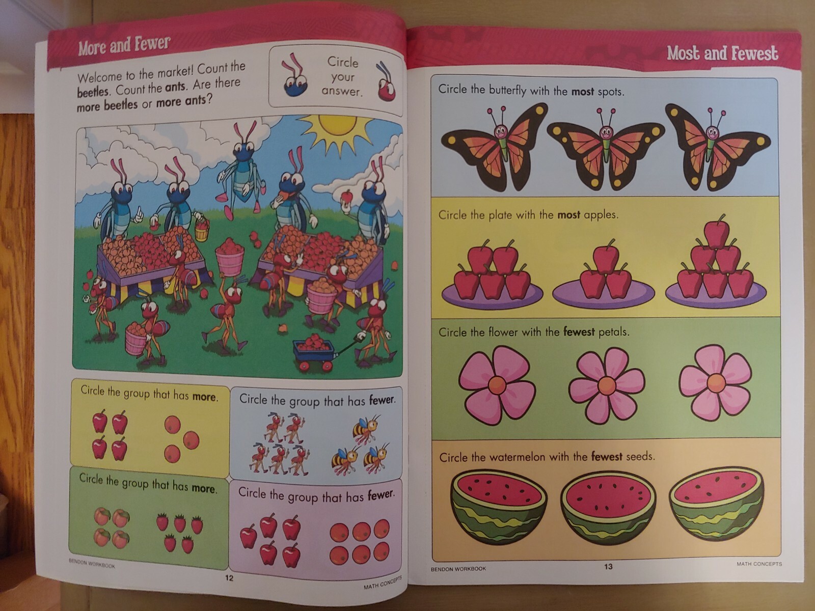 School Supplies: “Math Concepts Discovery Workbook” ~ PreK-K ~ 32 Pages  NEW