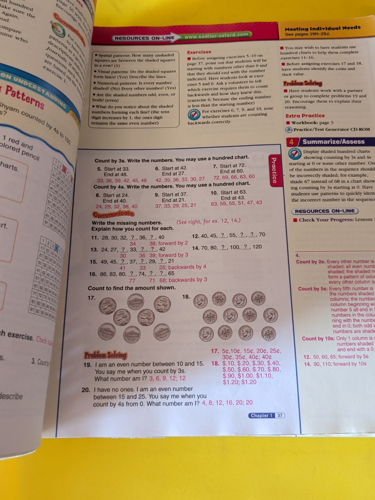 Progress In Mathematics GRADE 3 TEACHER’S Edition Sadlier Oxford