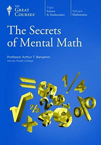 The Secrets of Mental Math – DVD By Professor Arthur T. Benjamin – VERY GOOD