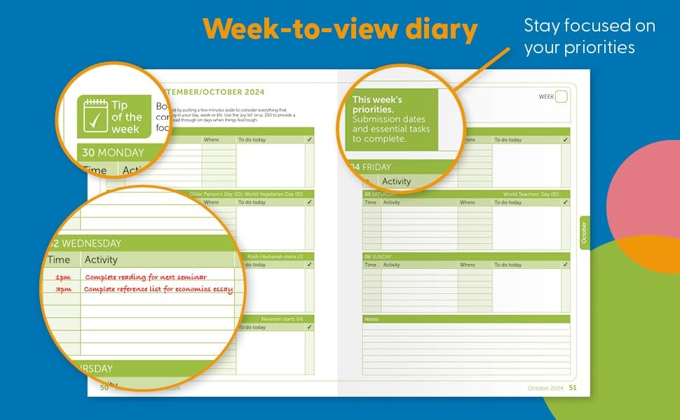 The Bloomsbury Student Planner 2024-2025 by Cottrell, Stella Diary or journal