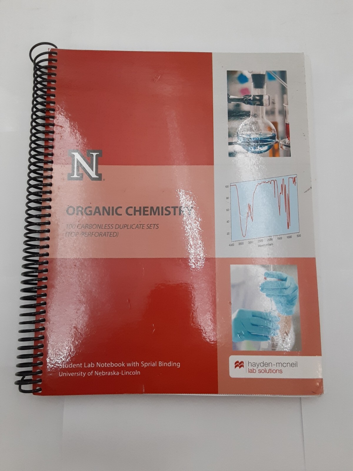Organic Chemistry lab Notebook Univ. Nebraska Lincoln 100 Carbonless Dup. Sets