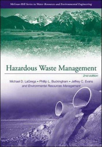 Environmental Engineering and Water Resources: Hazardous Waste Management by…