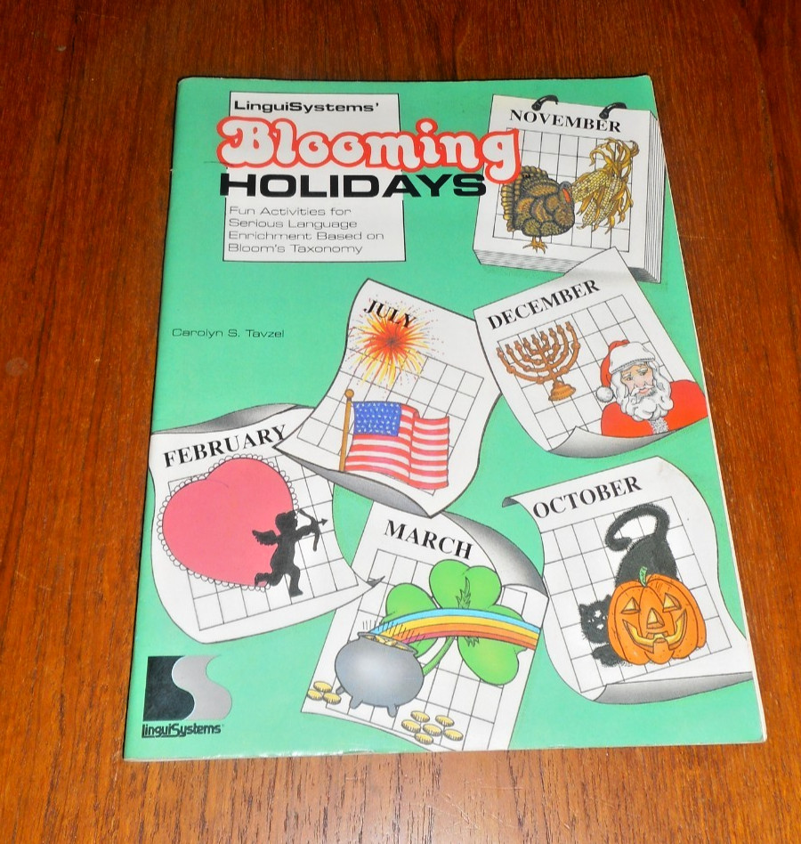 Blooming Holidays-Activities for Language Enrichment-Blooms Taxonomy ( 1989 PB)
