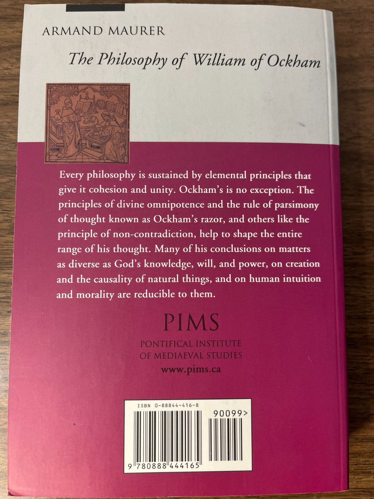 Philosophy of William Ockham in the Light of Its Principles MEDIEVAL PHILOSOPHY