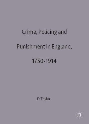 David Taylor Crime, Policing and Punishment in England, (Paperback) (UK IMPORT)