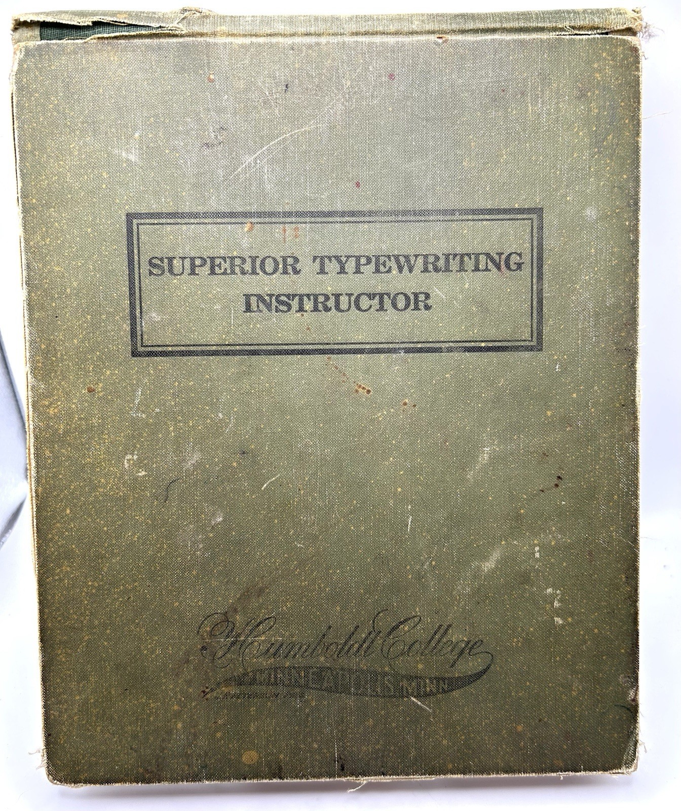 Vintage Superior Typewriting Instructor Humboldt College Minneapolis 1929