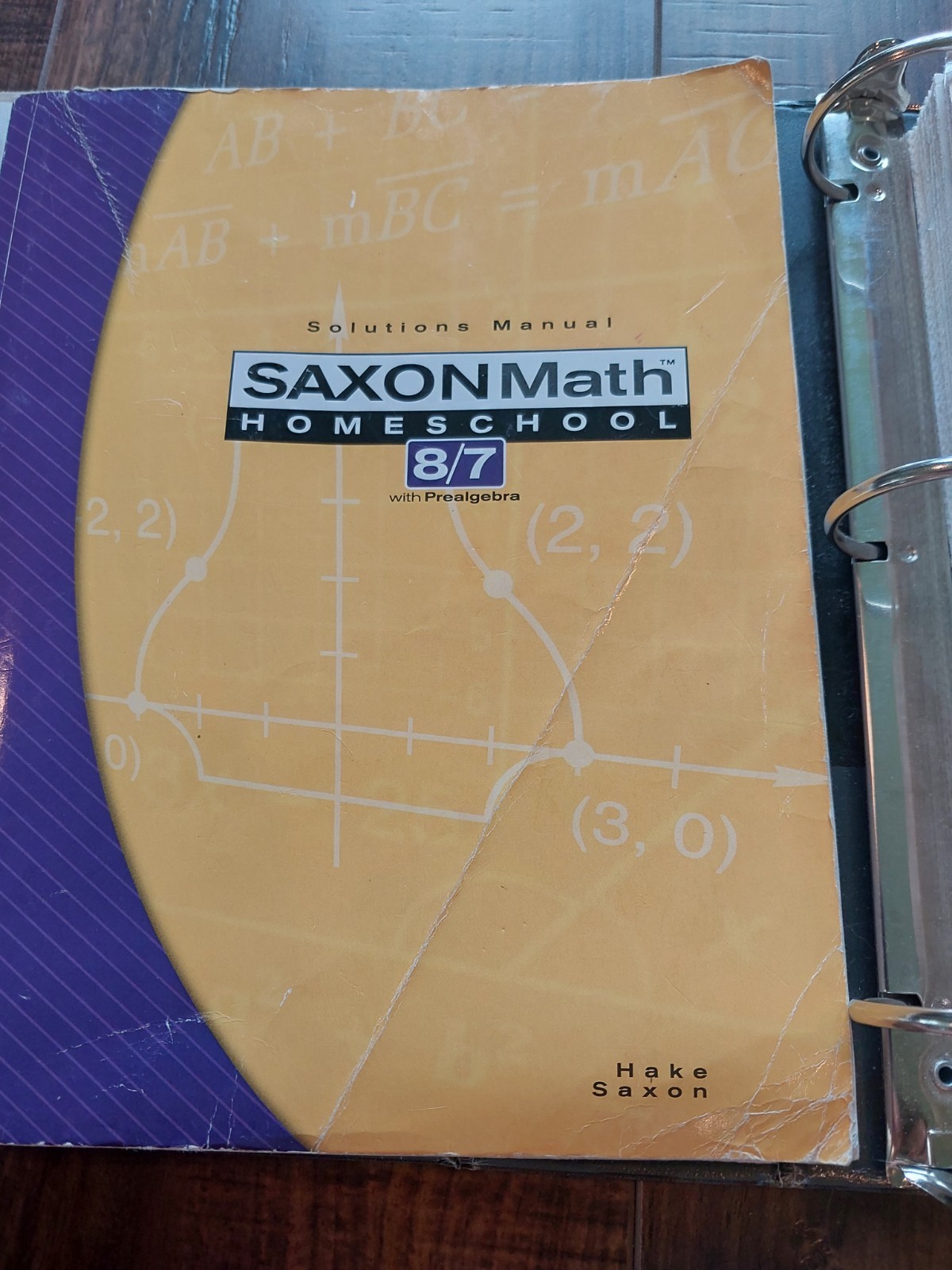 Saxon Math Homeschool 8/7 SET Student Textbook Solutions Manual Tests Worksheets