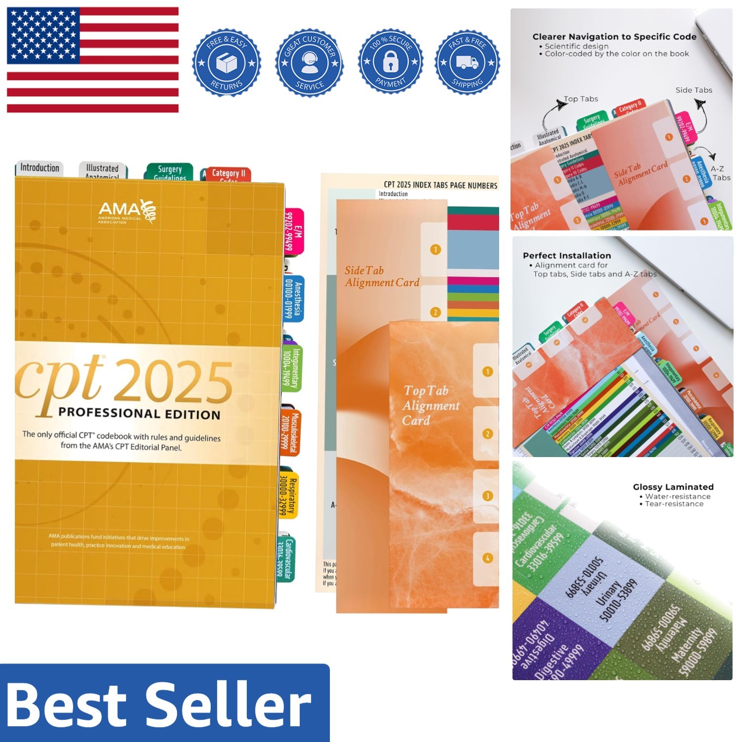 Effortless Organization with CPT 2025 Index Tabs – Easy Install & Blank Tabs