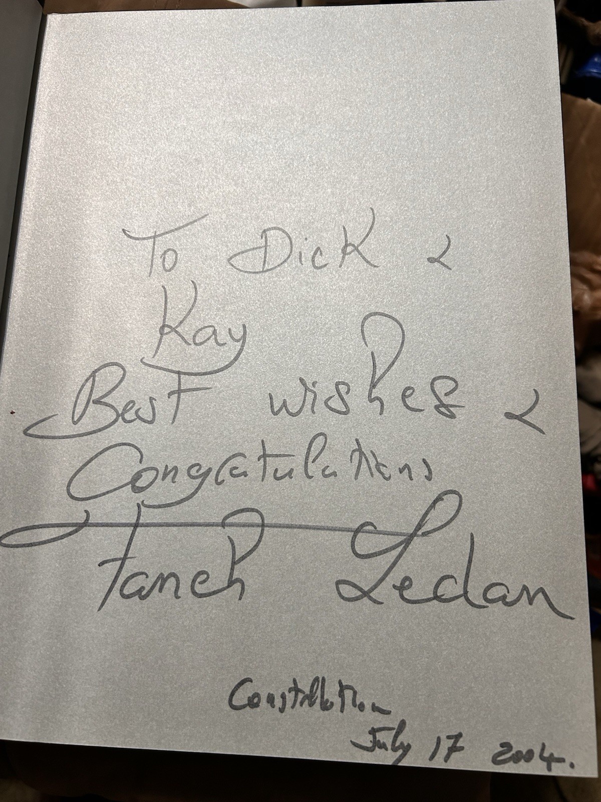 FANCH: THE GRAPHIC WORK Limited Ed+ Hand-Written Note w Autograph By Fanch Ledan