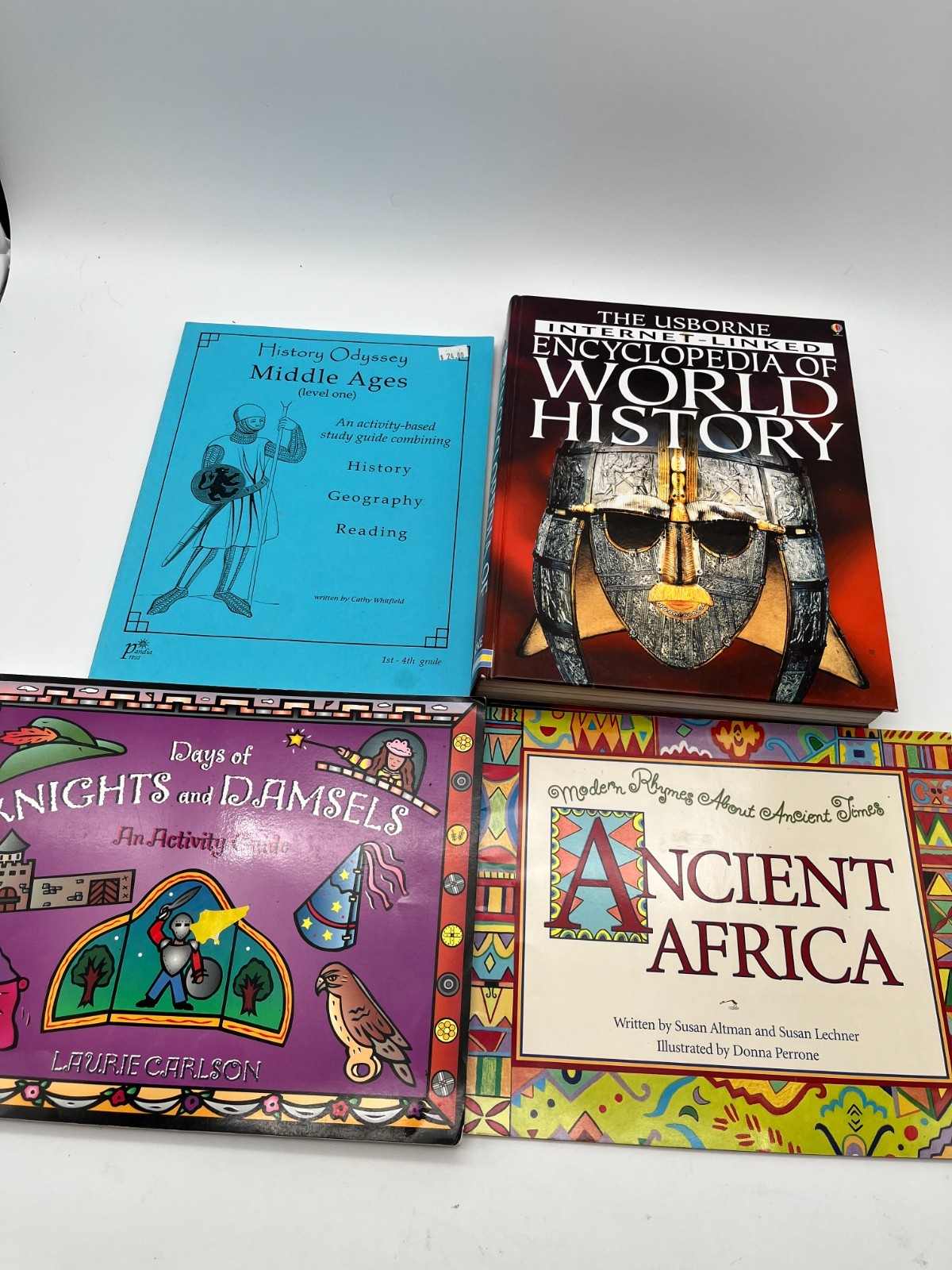 History Odyssey Middle Ages Level 1 + 3 Supplemental Books Cathy Whitfield Set