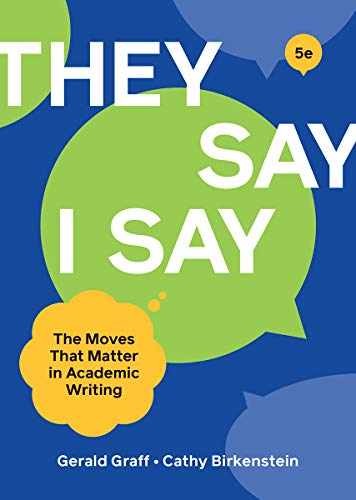 “They Say / I Say” – Paperback, by Graff Gerald; Birkenstein Cathy – Acceptable