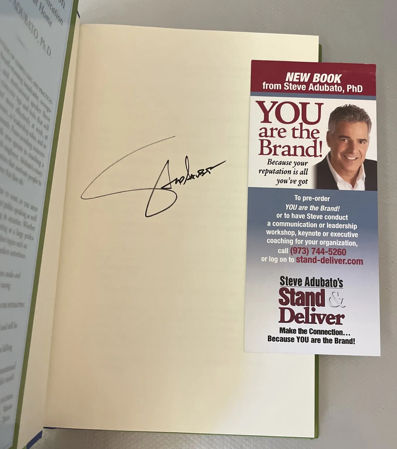 SIGNED BY AUTHOR: Make the Connection, Steve Adubato, Ph.D. Brand New Hardcover